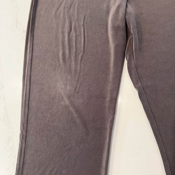 Chicos Traveler Pants Slinky Womens 3 Regular XL Taupe Wide Leg Stretchy Pull On - Picture 3 of 5